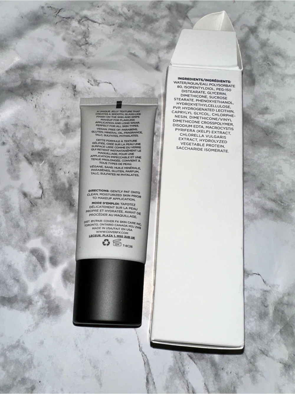 COVER FX Gripping Primer - White & Black Packaging